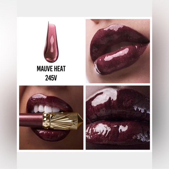 NWT CHRISTIAN LOUBOUTIN ROUGE STILETTO VINYL GLOSS “MAUVE HEAT” COLOR - Picture 7 of 7